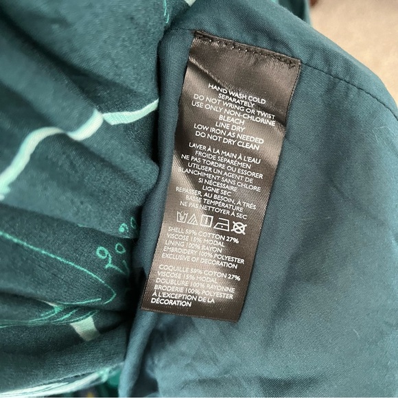 Anthropologie Teal Beaded Maxi Dress - Picture 13 of 13